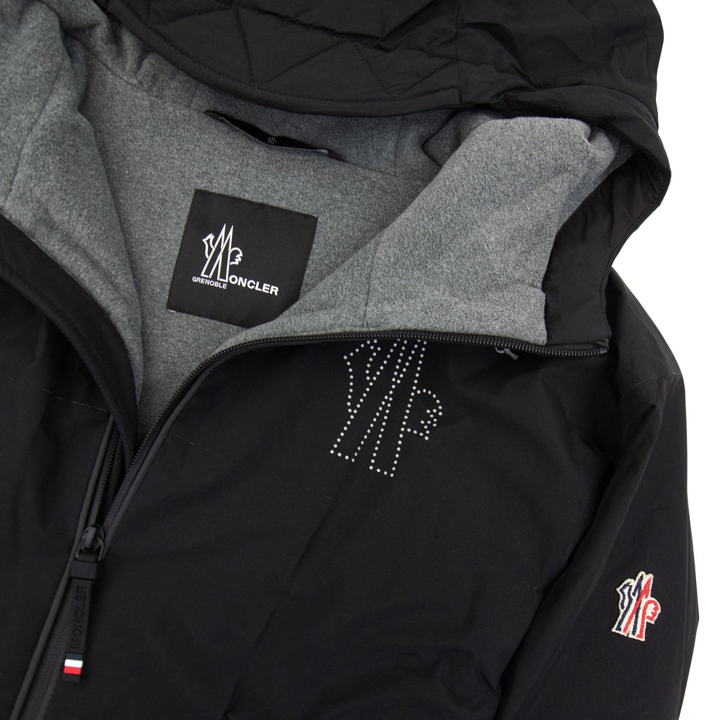 Moncler Jaman Hooded Short Padded Jacket Black 999