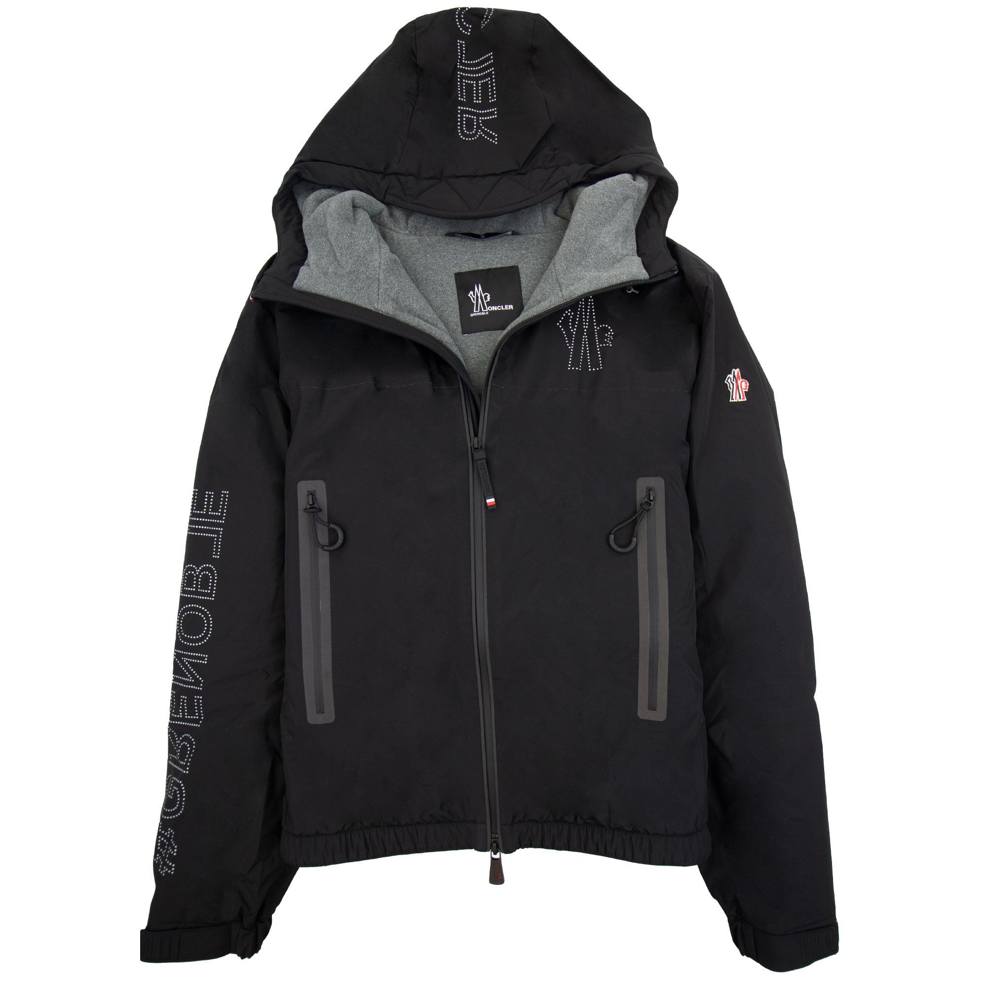 Moncler Jaman Hooded Short Padded Jacket Black 999
