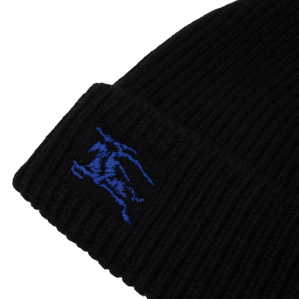Burberry Ribbed Cashmere Beanie Black