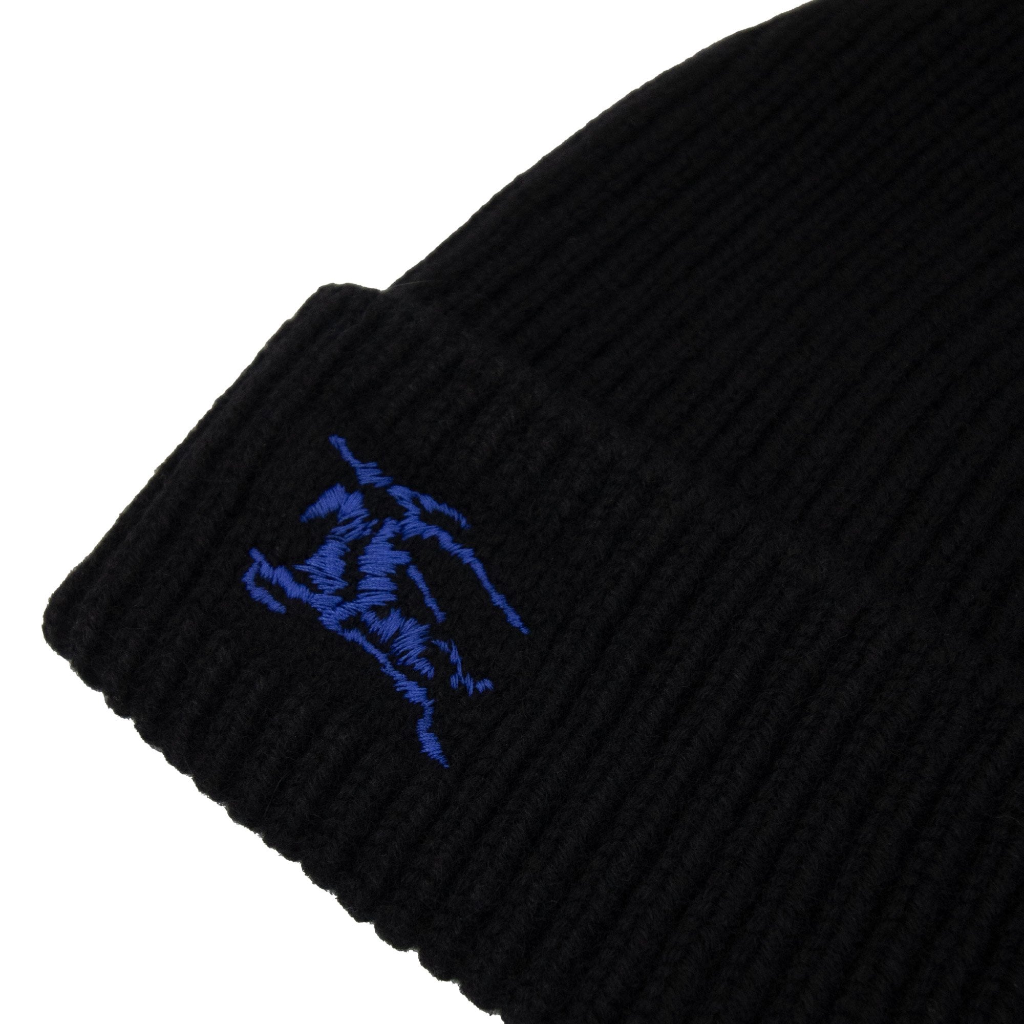 Burberry Ribbed Cashmere Beanie Black