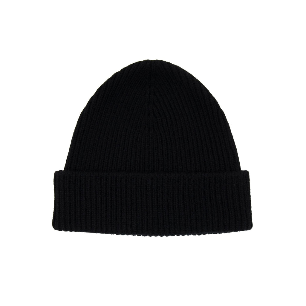 Burberry Ribbed Cashmere Beanie Black