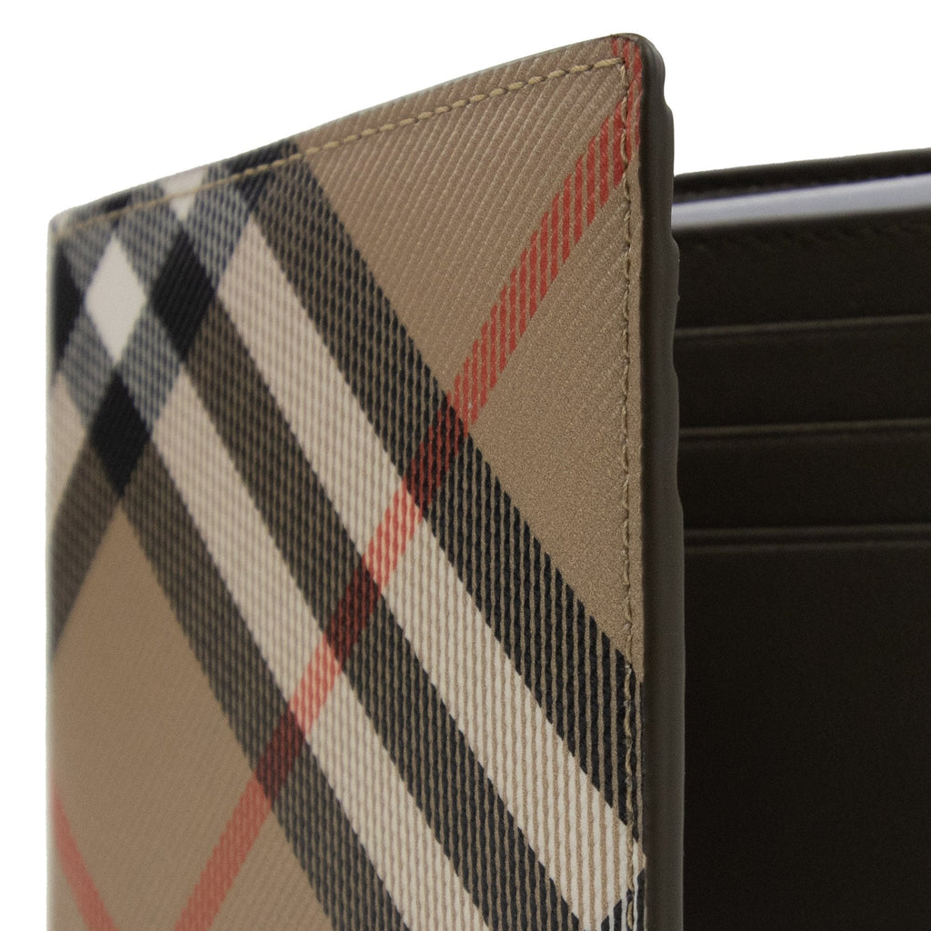 Burberry Check Slim Bifold Wallet Sand
