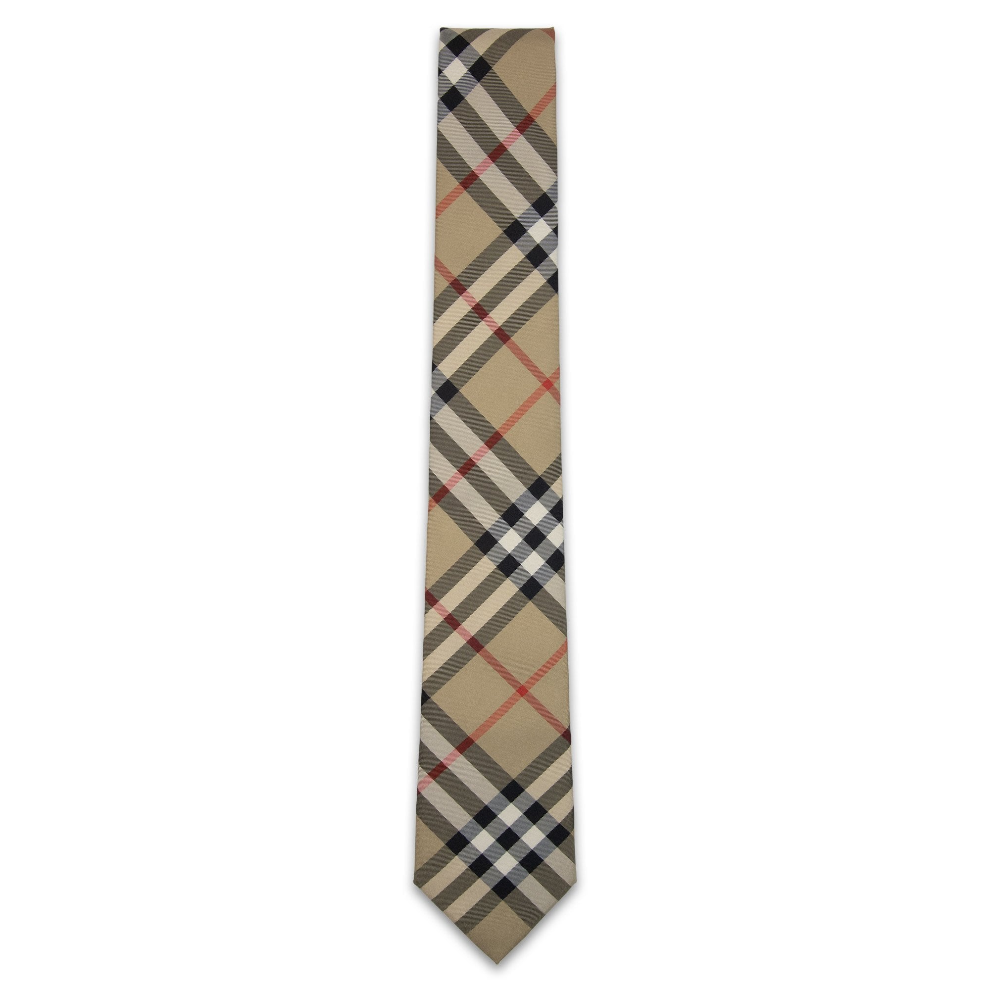 Burberry Classic Cut Vintage Check Silk Tie Archive Beige