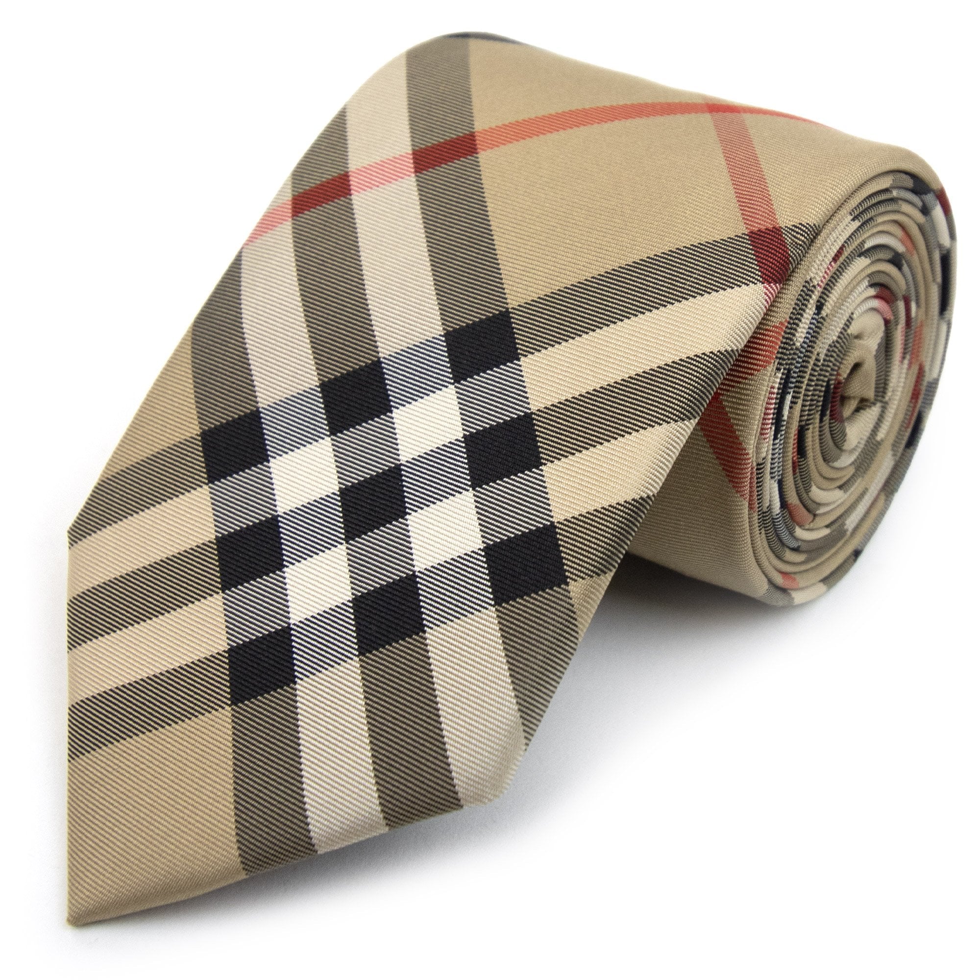 Burberry Classic Cut Vintage Check Silk Tie Archive Beige