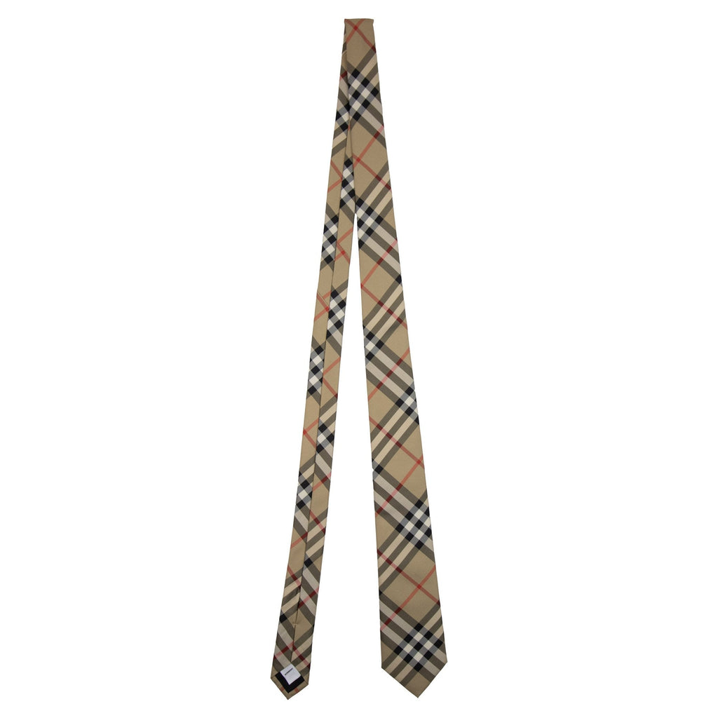 Burberry Classic Cut Vintage Check Silk Tie Archive Beige