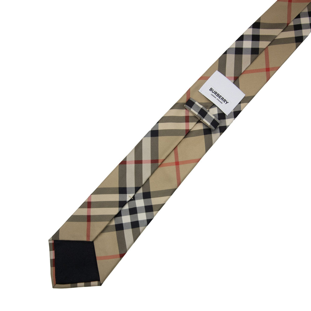 Burberry Classic Cut Vintage Check Silk Tie Archive Beige
