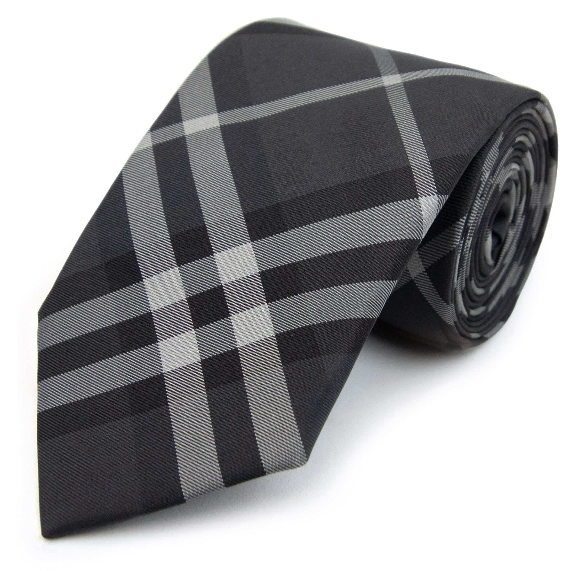 Burberry Classic Cut Vintage Check Silk Tie Charcoal