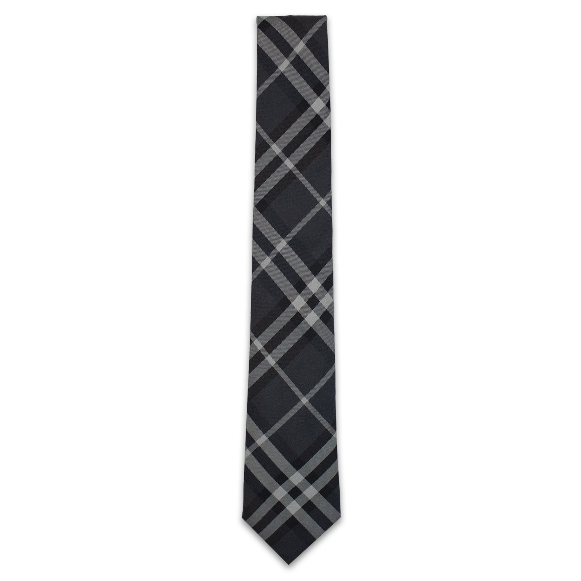 Burberry Classic Cut Vintage Check Silk Tie Charcoal