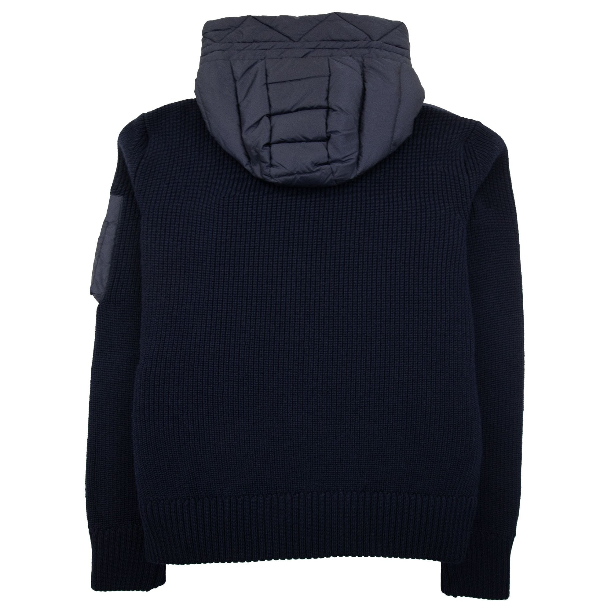 Moncler Hooded Knitted Zip Cardigan Navy | ONU – Onu