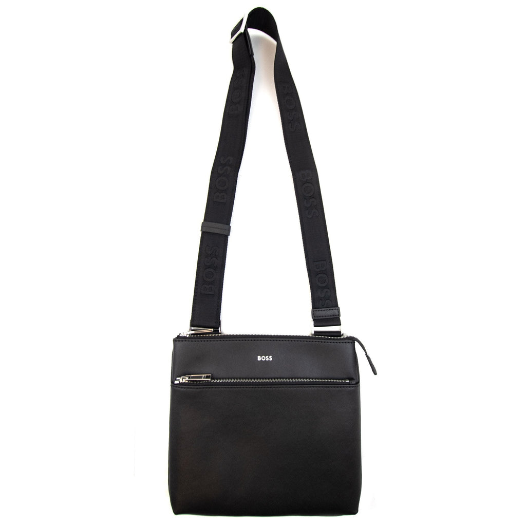 Hugo Boss Zair S Z Signature Stripe Logo Detail Bag Black 001