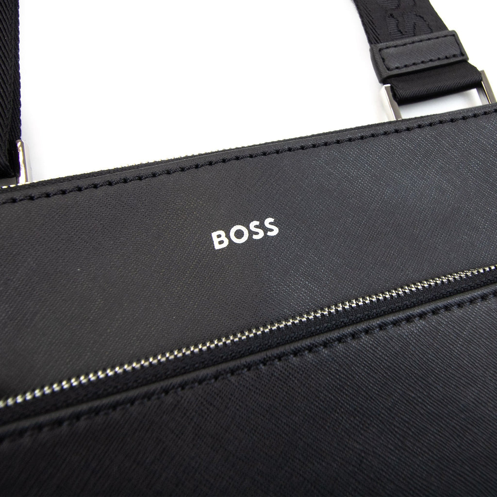 Hugo Boss Zair S Z Signature Stripe Logo Detail Bag Black 001