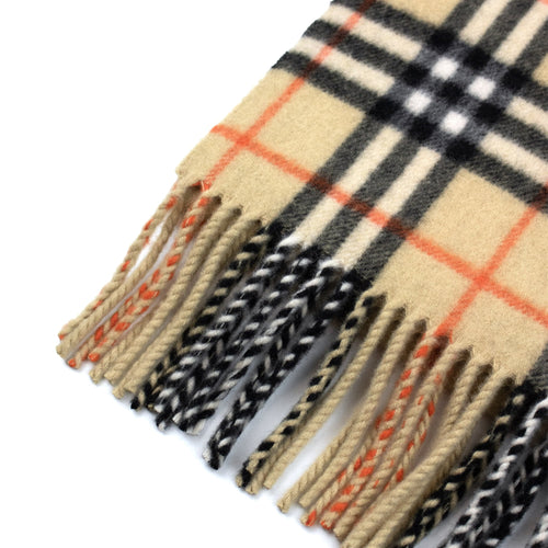 Burberry Medium Check Cashmere Scarf Sand