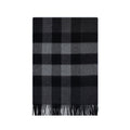 Burberry Half Mega Check Scarf Charcoal