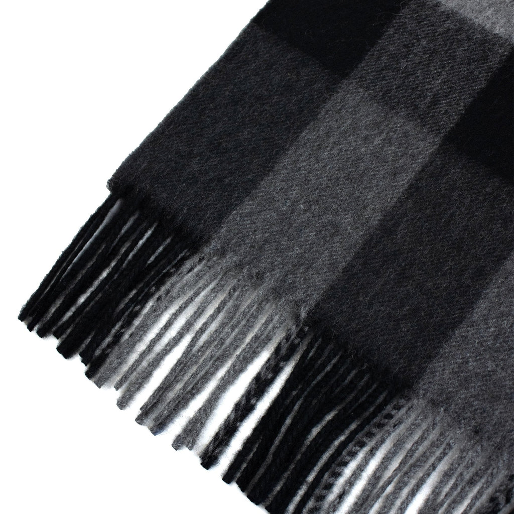 Burberry Half Mega Check Scarf Charcoal