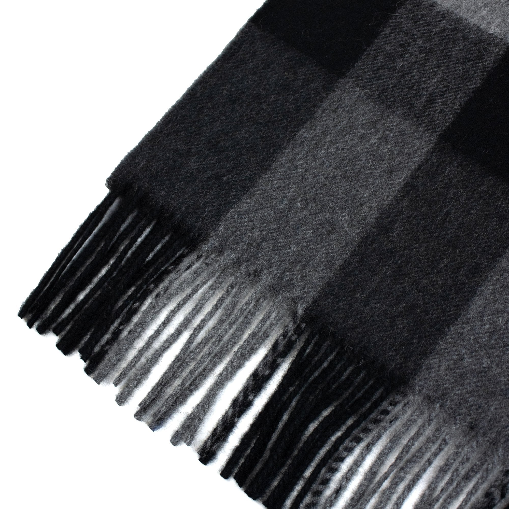 Burberry Half Mega Check Scarf Charcoal