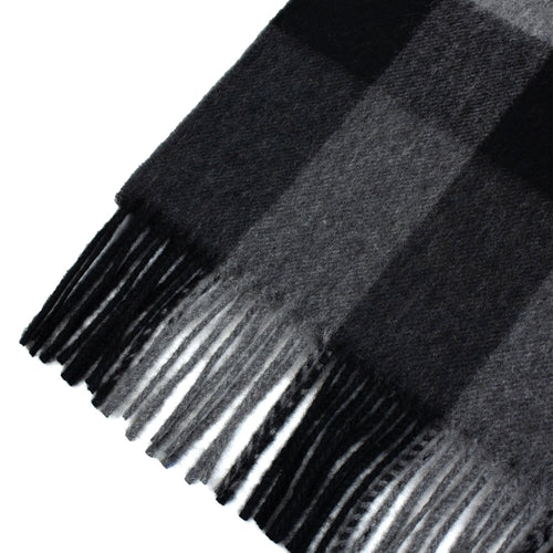 Burberry Half Mega Check Scarf Charcoal