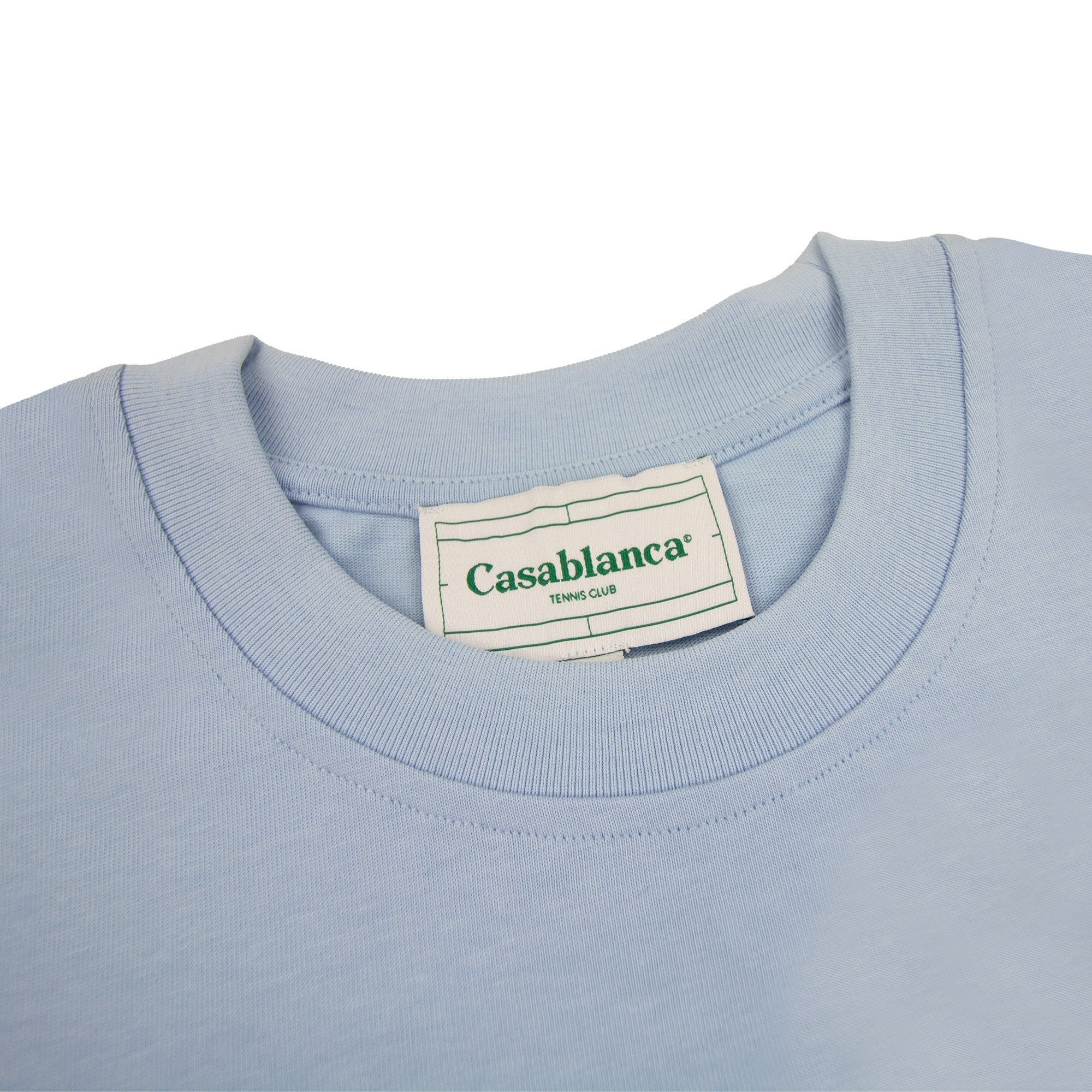 Casablanca Maison De Reve Printed T Shirt Pale Blue