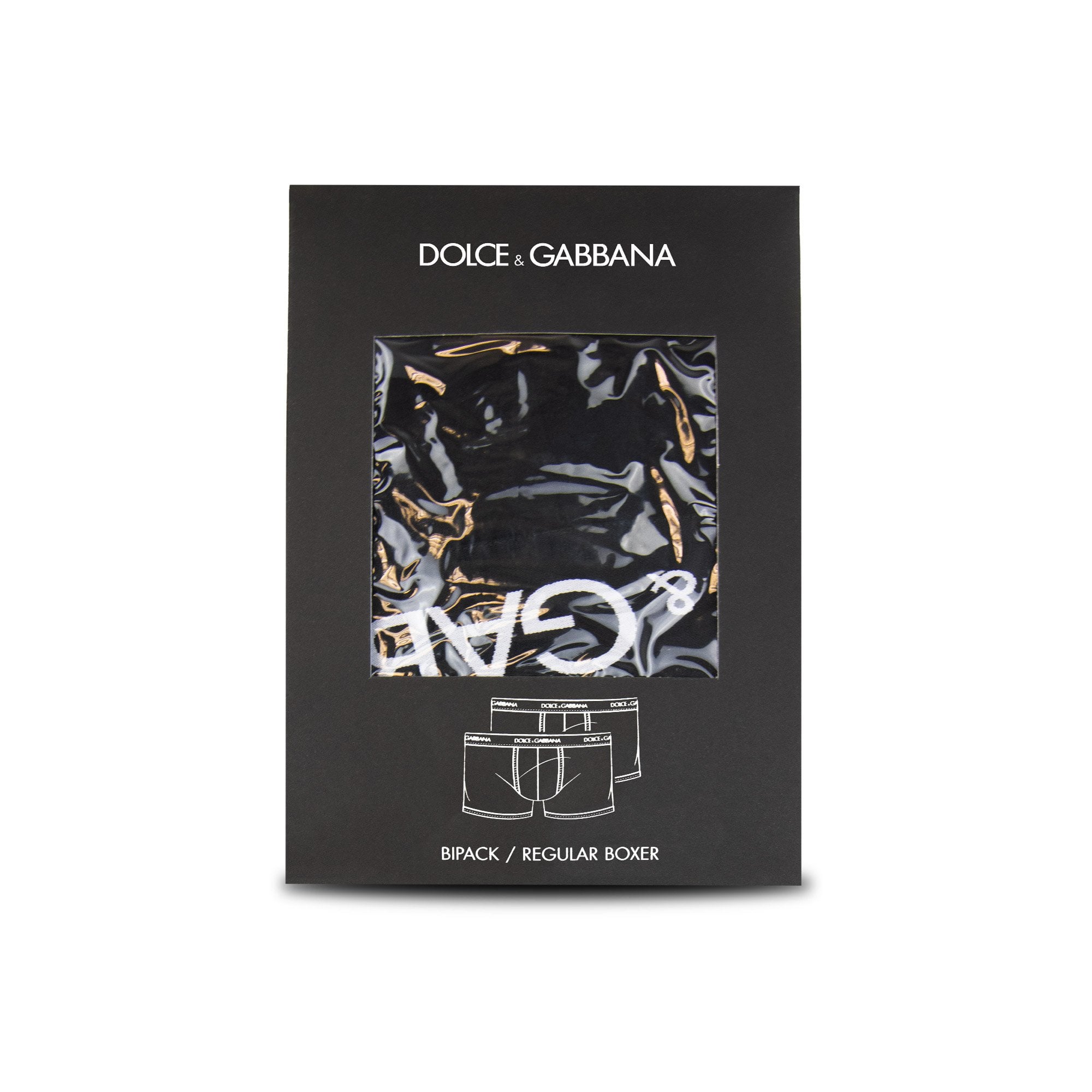 Dolce & Gabbana Logo Two Pack Cotton Jersey Boxers Black N0000