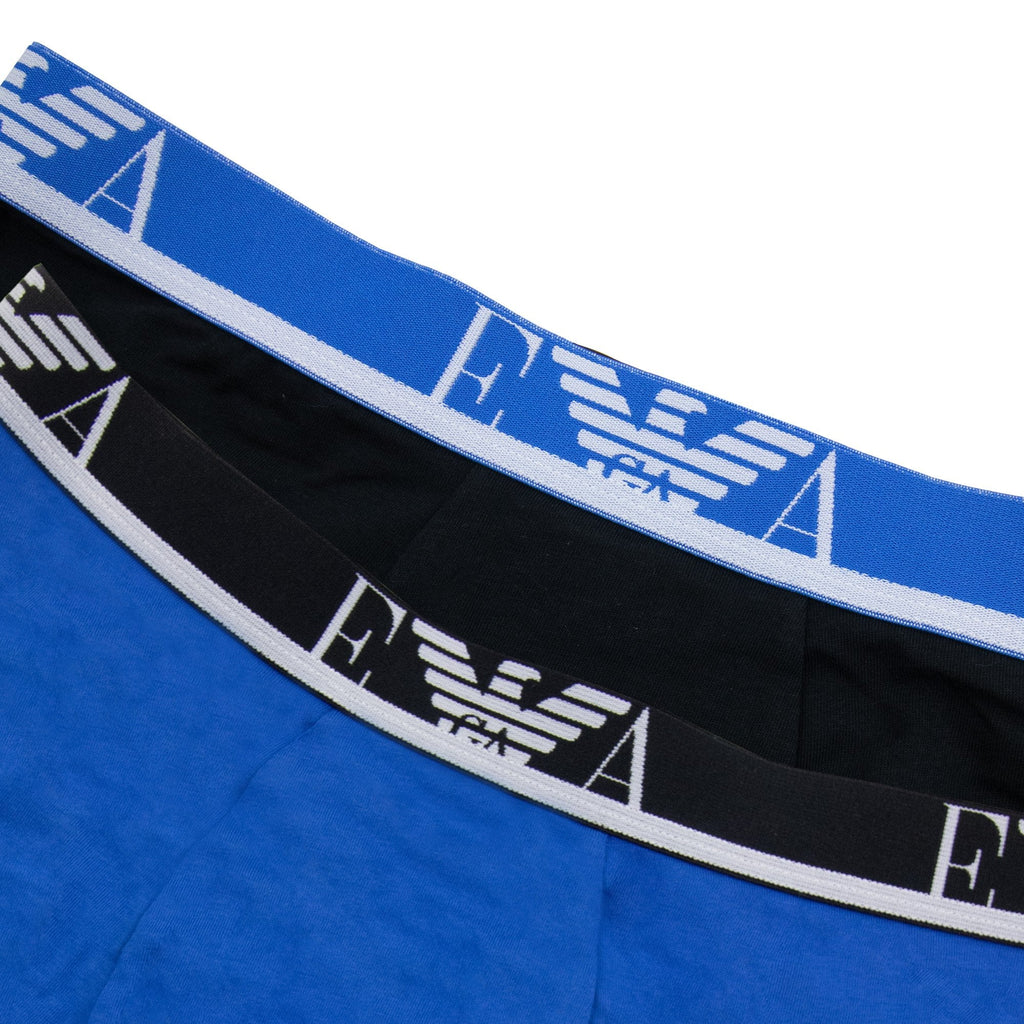 Emporio Armani 2 Pack Stretch Cotton Trunk Sky Black