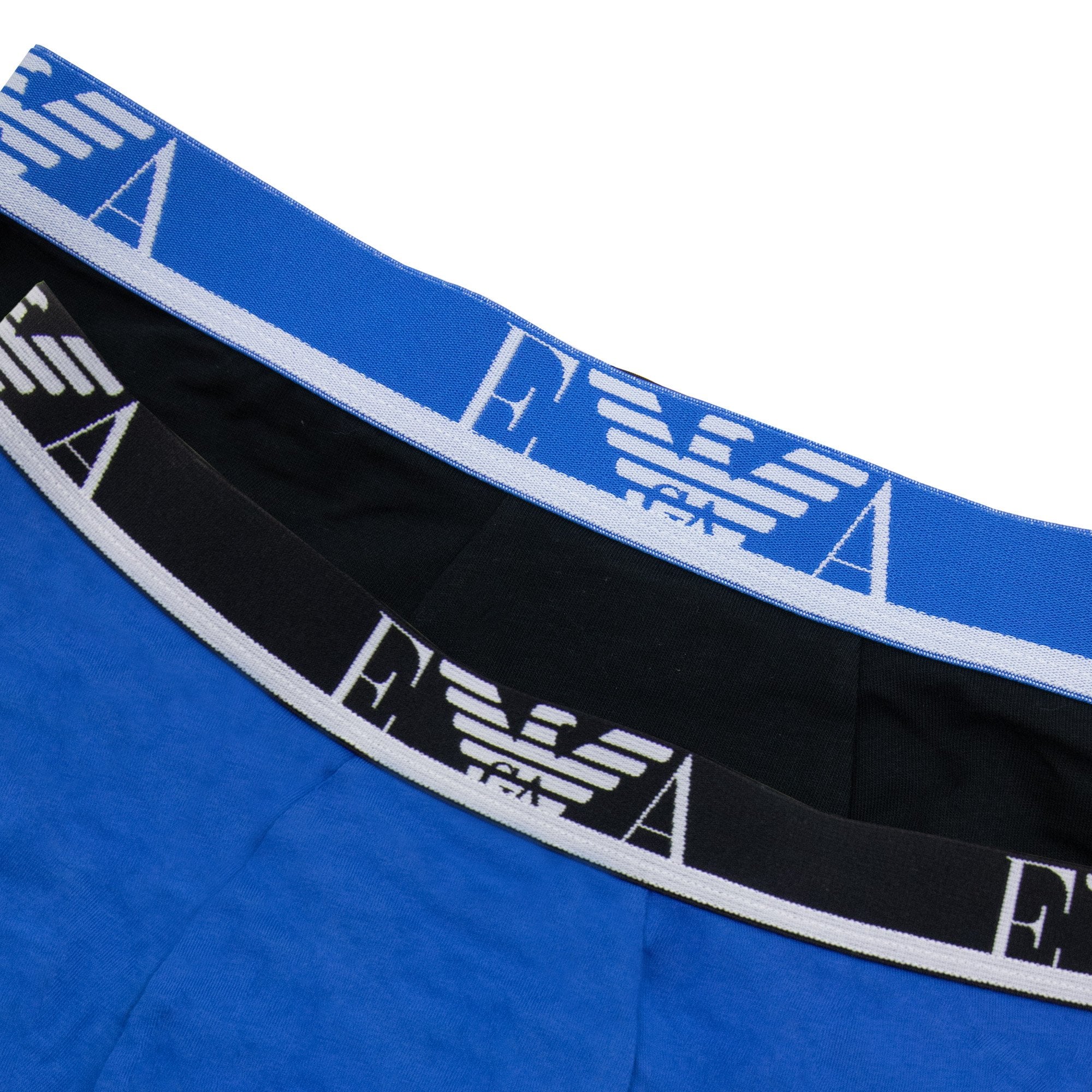 Emporio Armani 2 Pack Stretch Cotton Trunk Sky Black