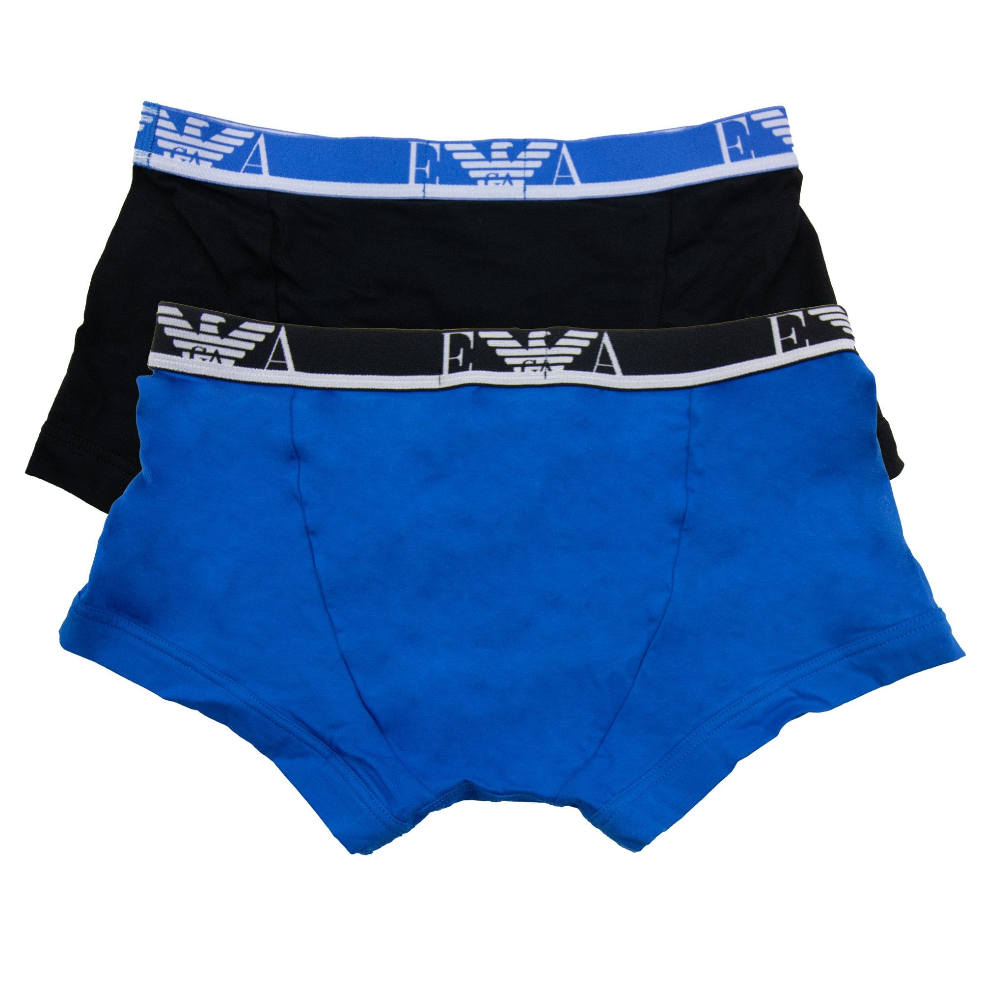 Emporio Armani 2 Pack Stretch Cotton Trunk Sky Black
