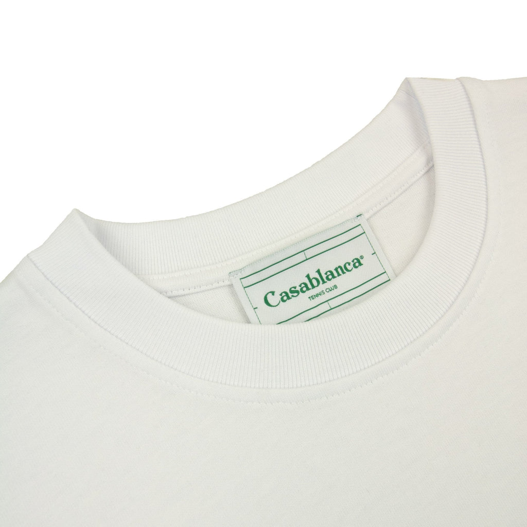 Casablanca Tennis Pastelle Print T-shirt White