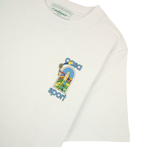 Casablanca Le Jeu Colore Screen T-shirt White