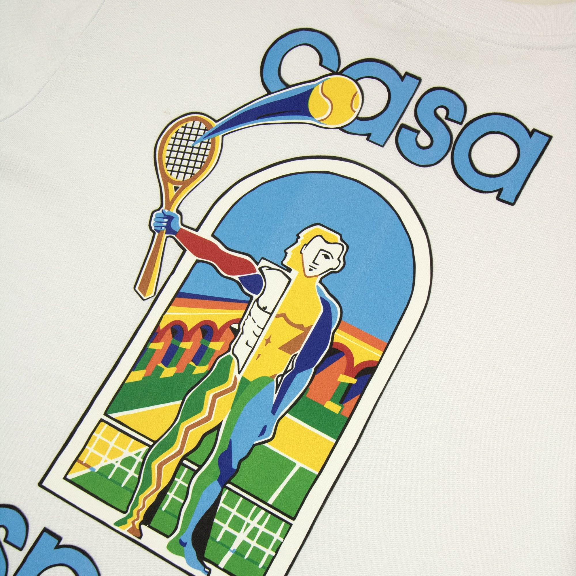 Casablanca Le Jeu Colore Screen T-shirt White