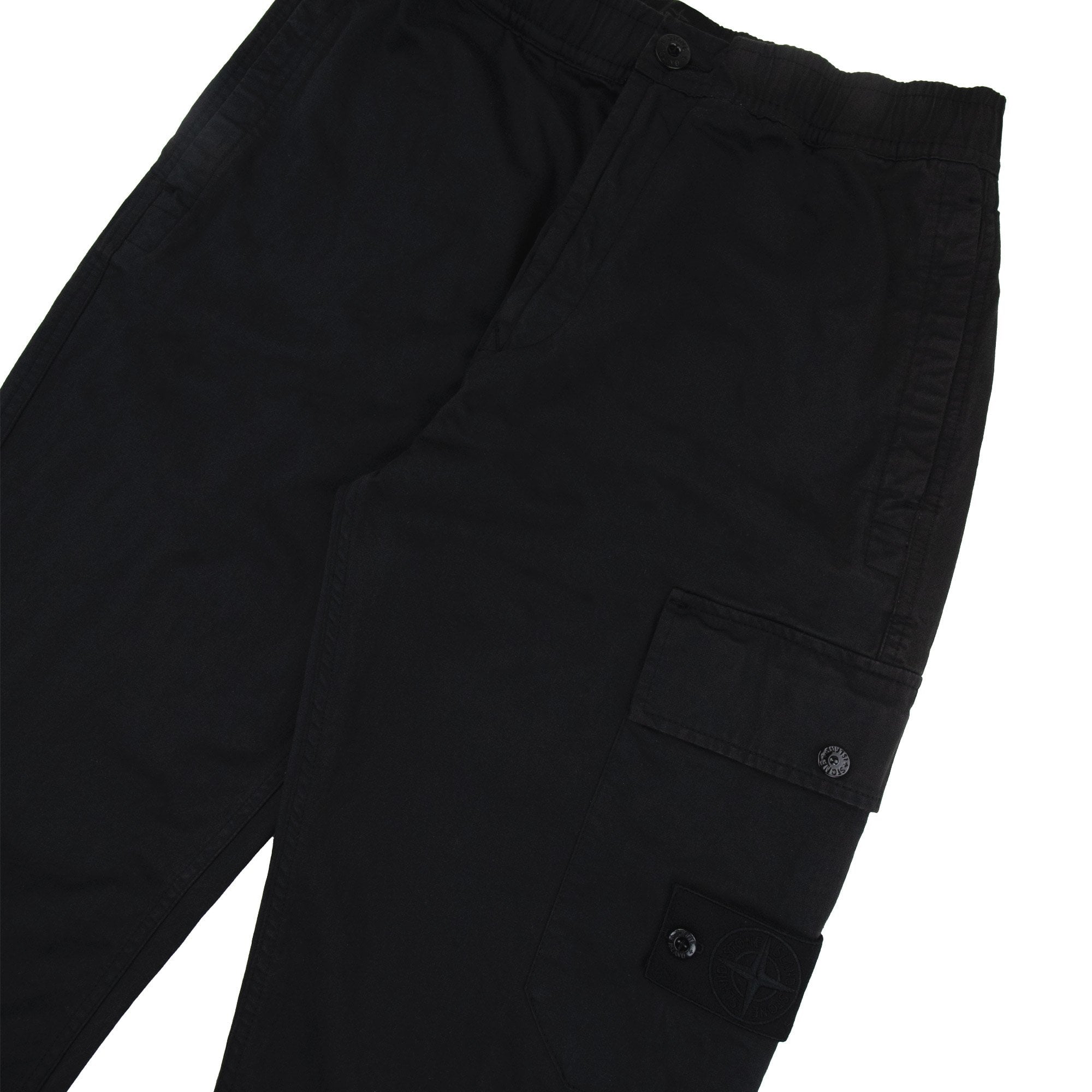 Stone Island 336f6 Stretch Cotton Wool Satin_stone Island Ghost Black V0029