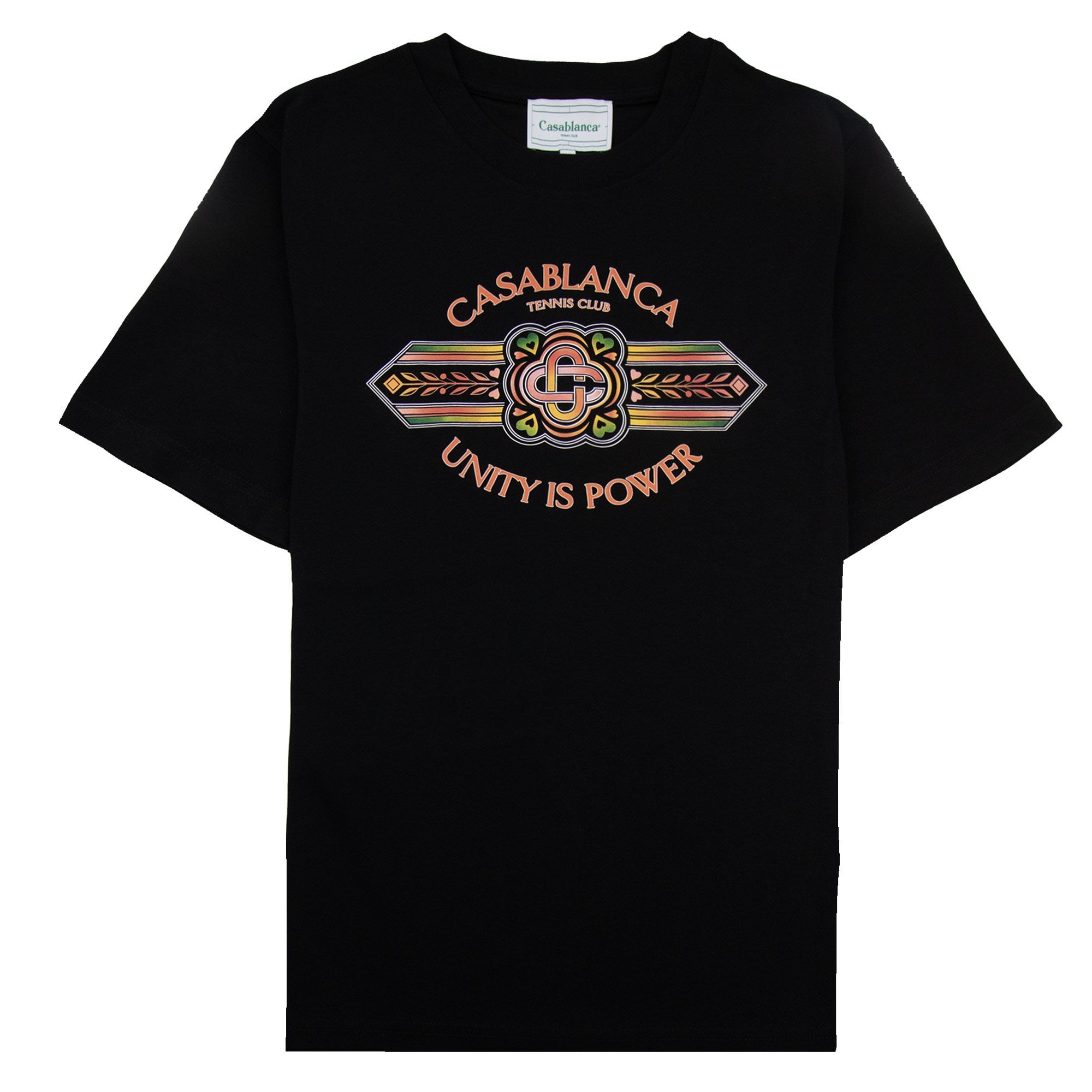 Casablanca Unity Is Power Printed T Shirt Black