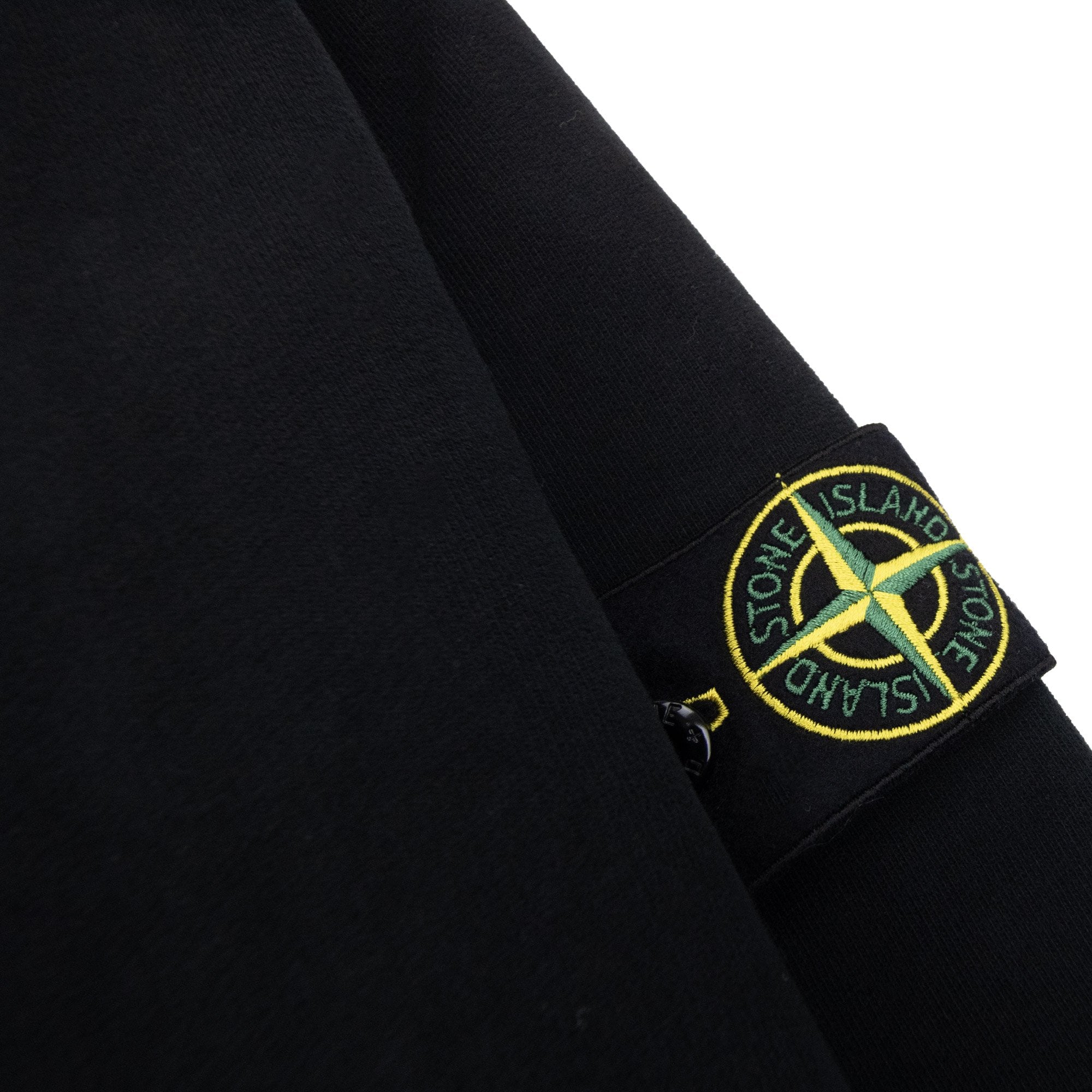 Stone Island 63520 Brushed Organic Cotton Fleece Black V0029
