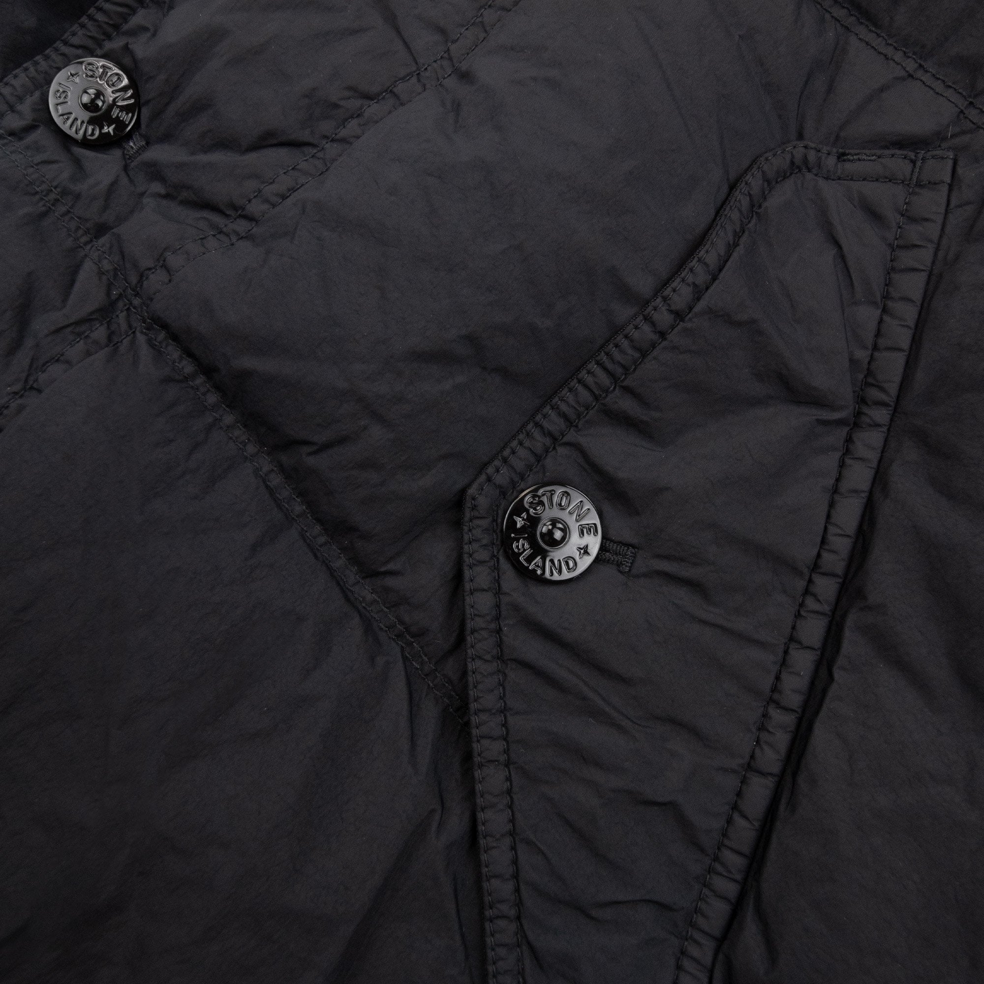 Stone Island 70123 Crinkle Reps R-ny Down Parka Black V0029