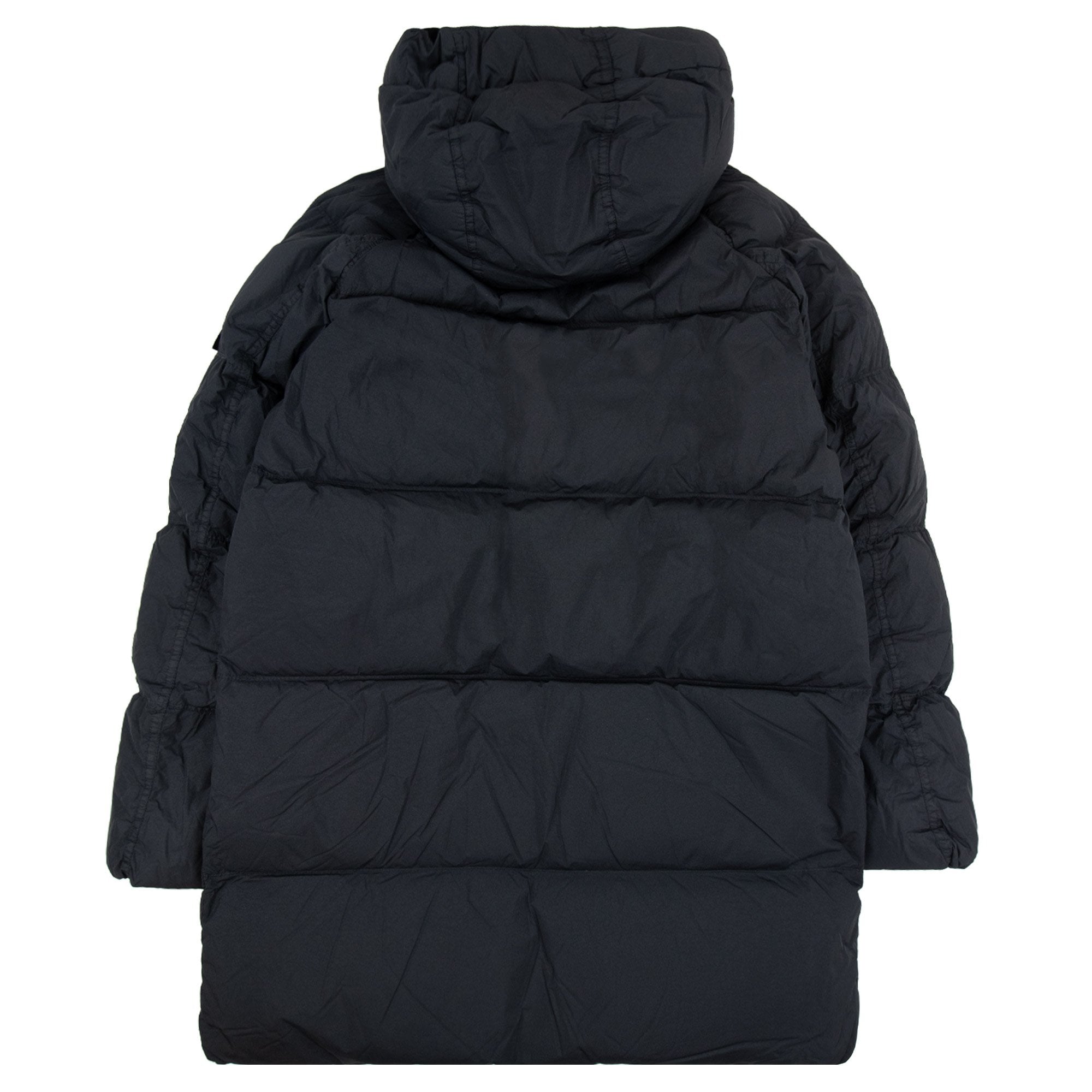Stone Island 70123 Crinkle Reps R-ny Down Parka Black V0029