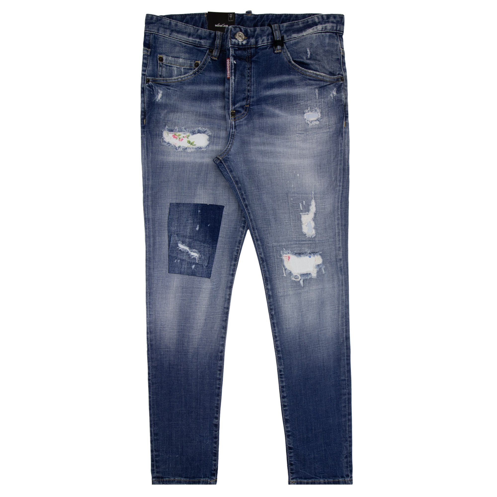Dsquared2 Light Patch Skater Jean Denim 470