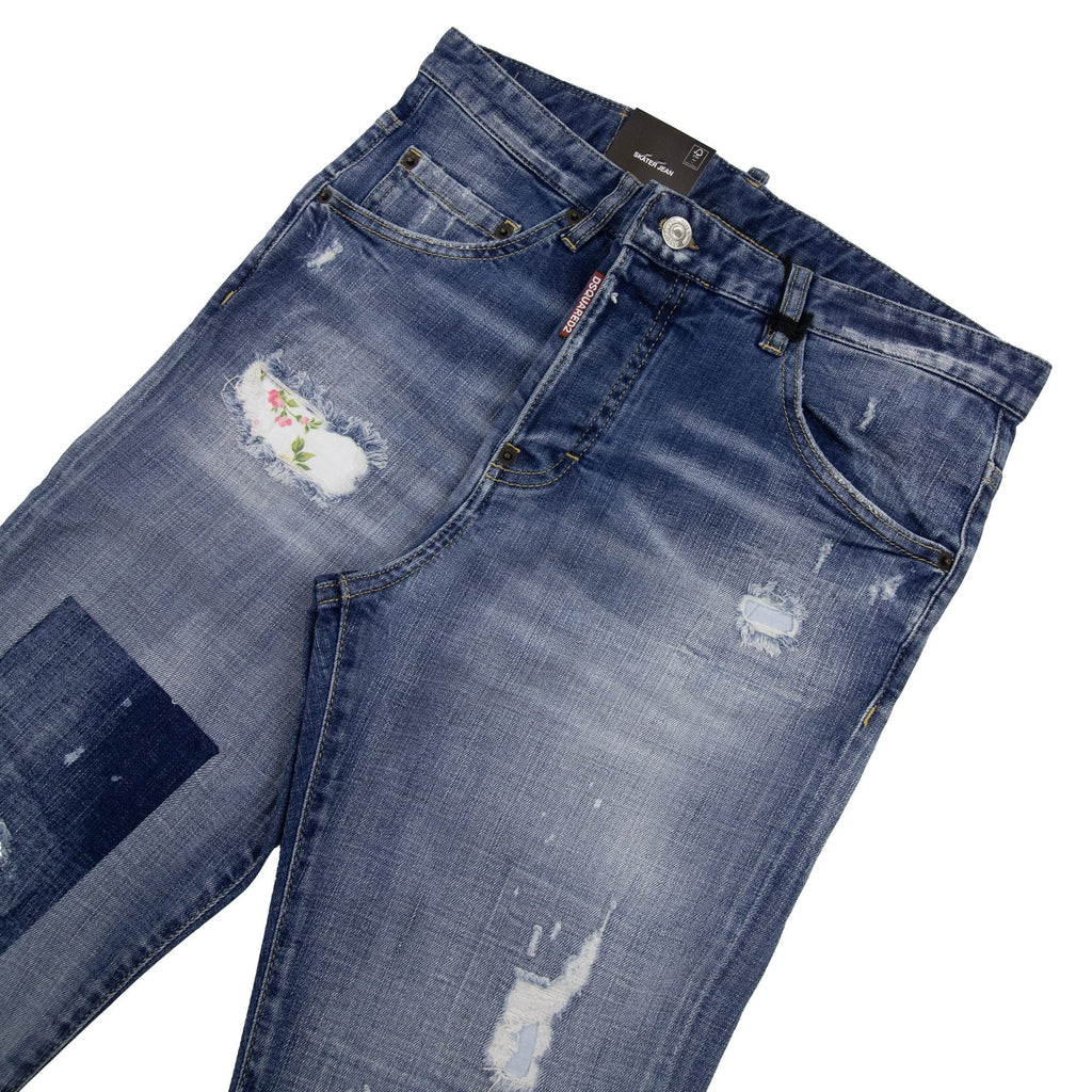 Dsquared2 Light Patch Skater Jean Denim 470