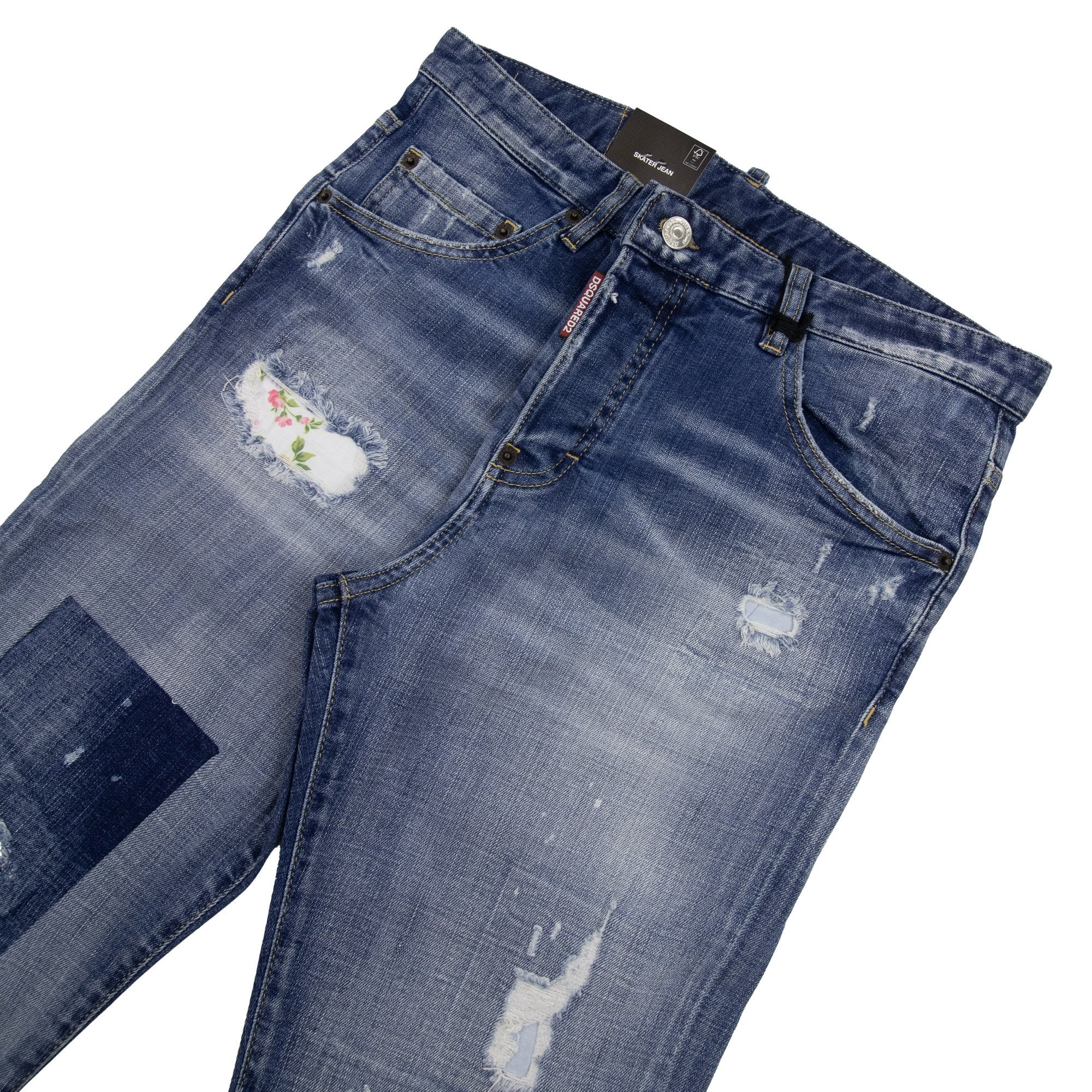 Dsquared2 Light Patch Skater Jean Denim 470