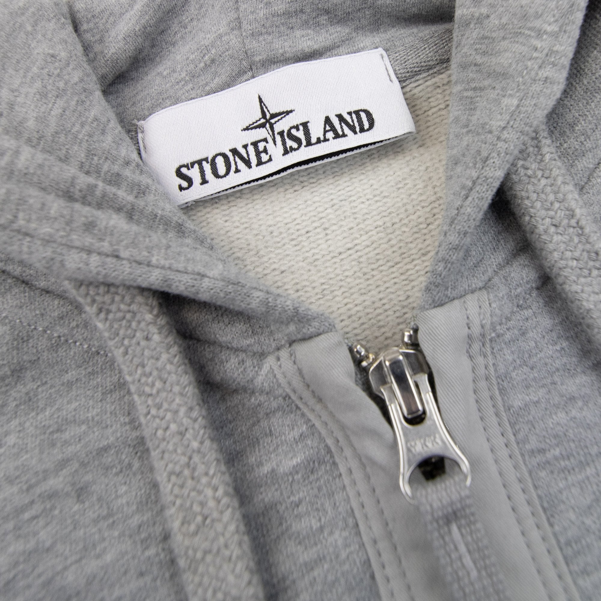 Stone Island 63520 Brushed Organic Cotton Fleece Grey V0m64
