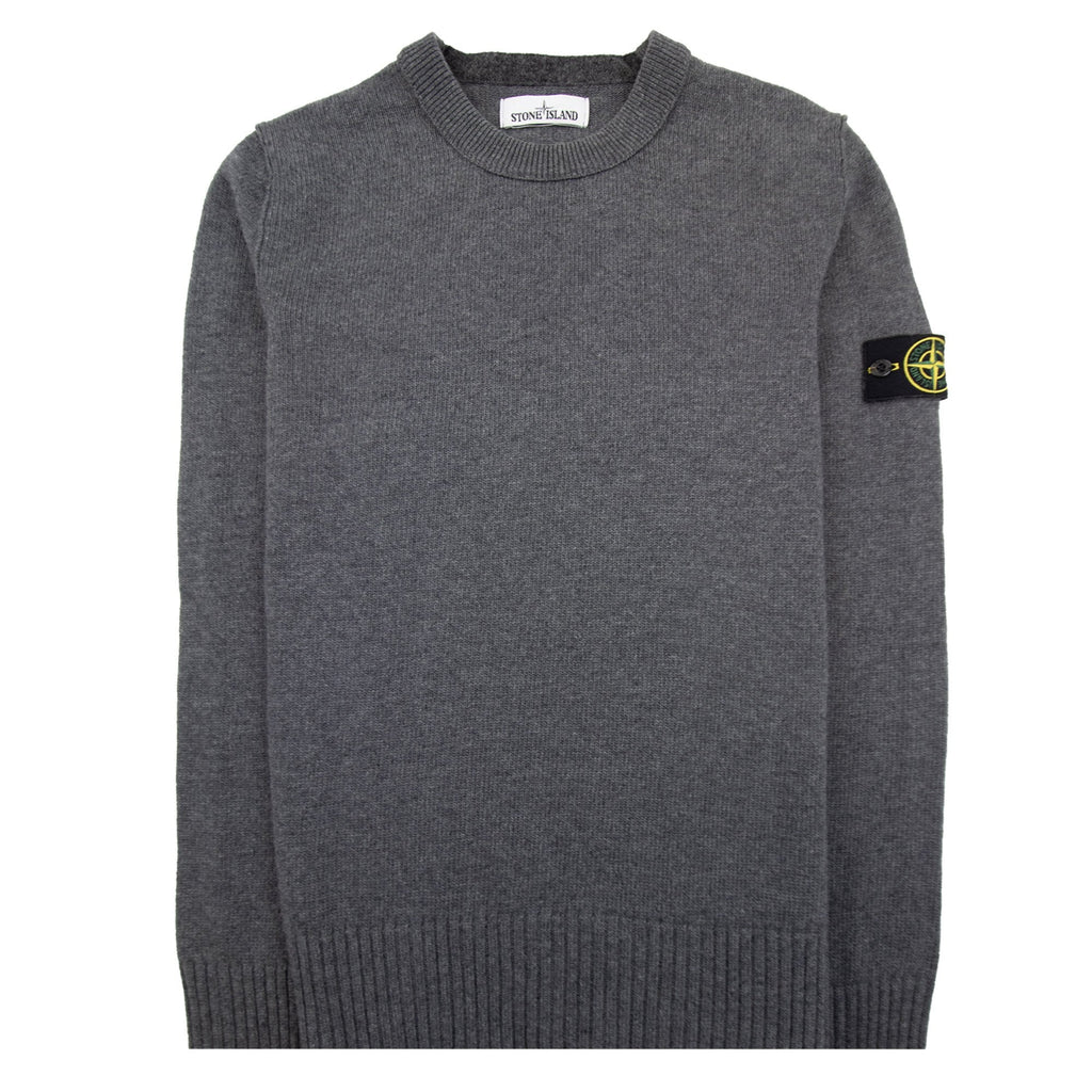 Stone Island 50aa3 Crewneck Knitted Sweatshirt Dark Grey V0065