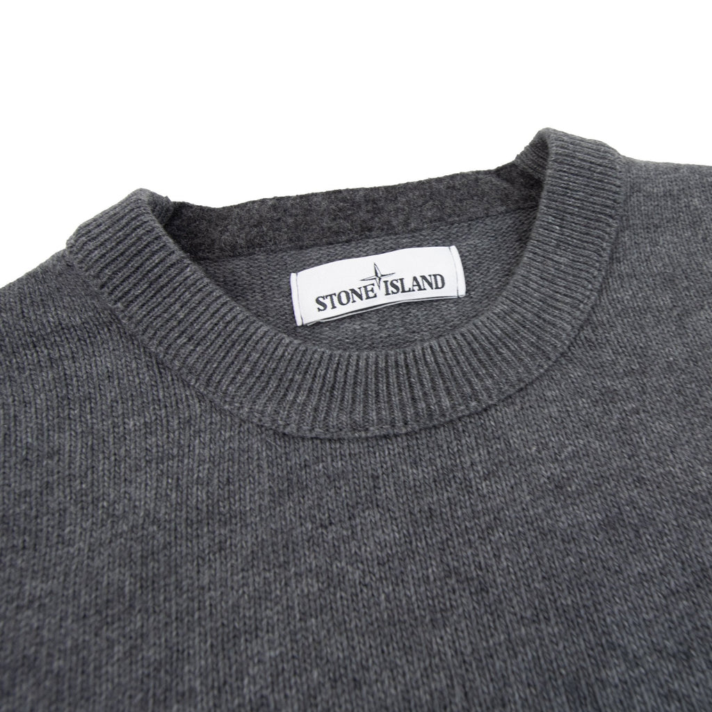Stone Island 50aa3 Crewneck Knitted Sweatshirt Dark Grey V0065