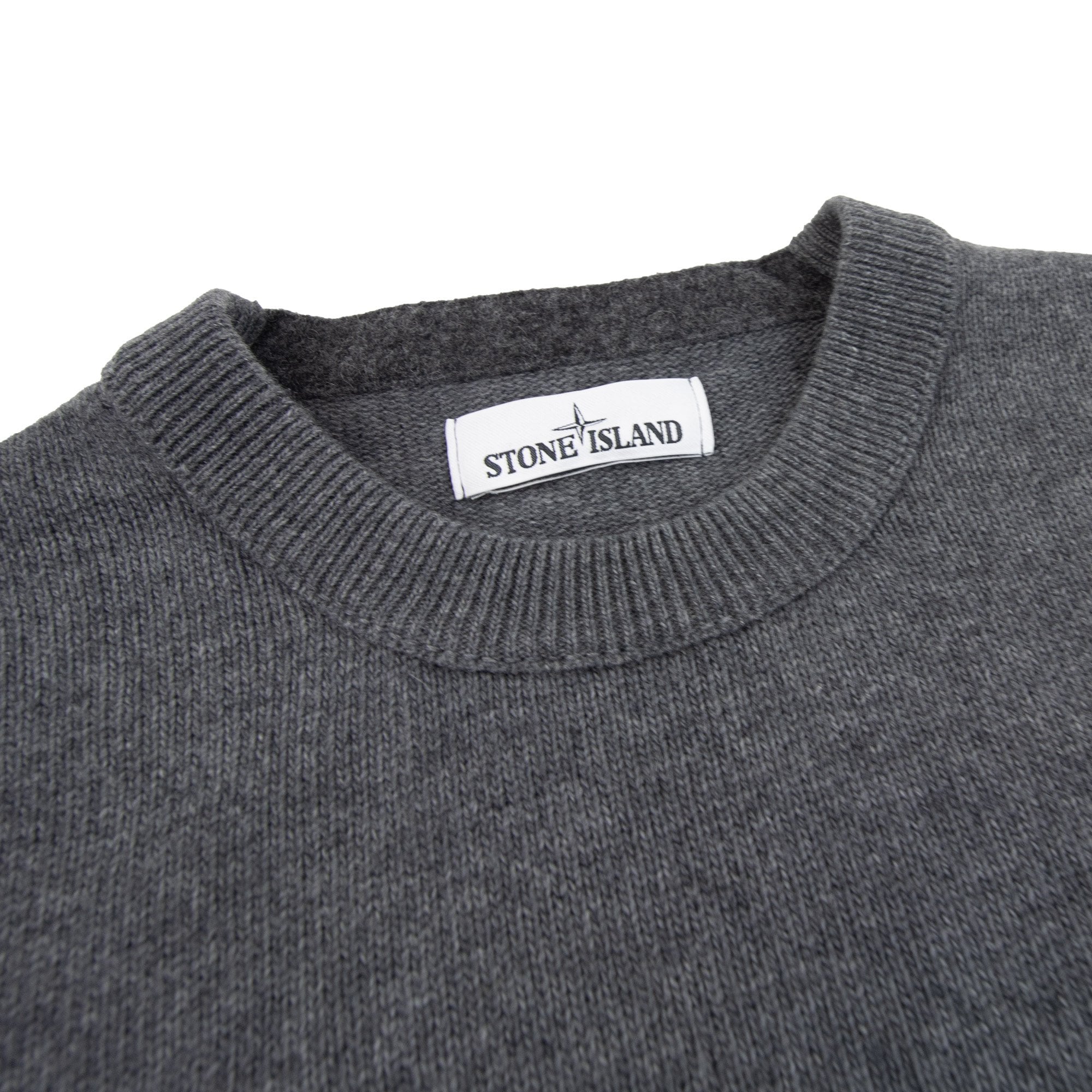Stone Island 50aa3 Crewneck Knitted Sweatshirt Dark Grey V0065