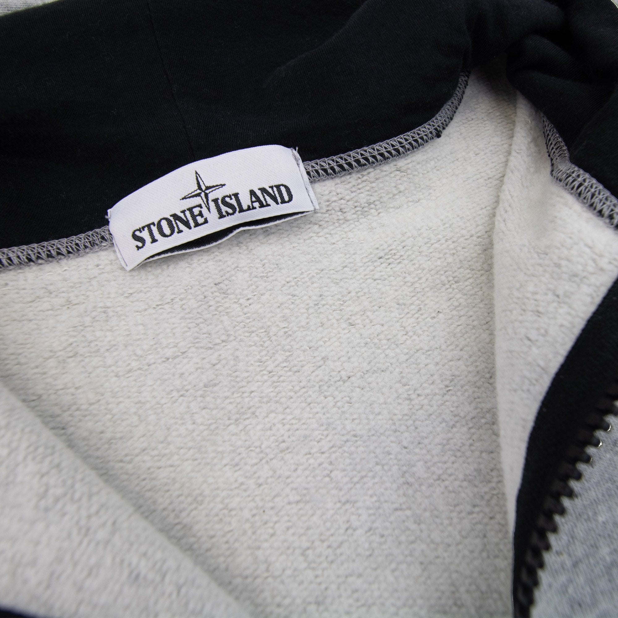 Stone Island Fleck Zip Hoody Light Grey