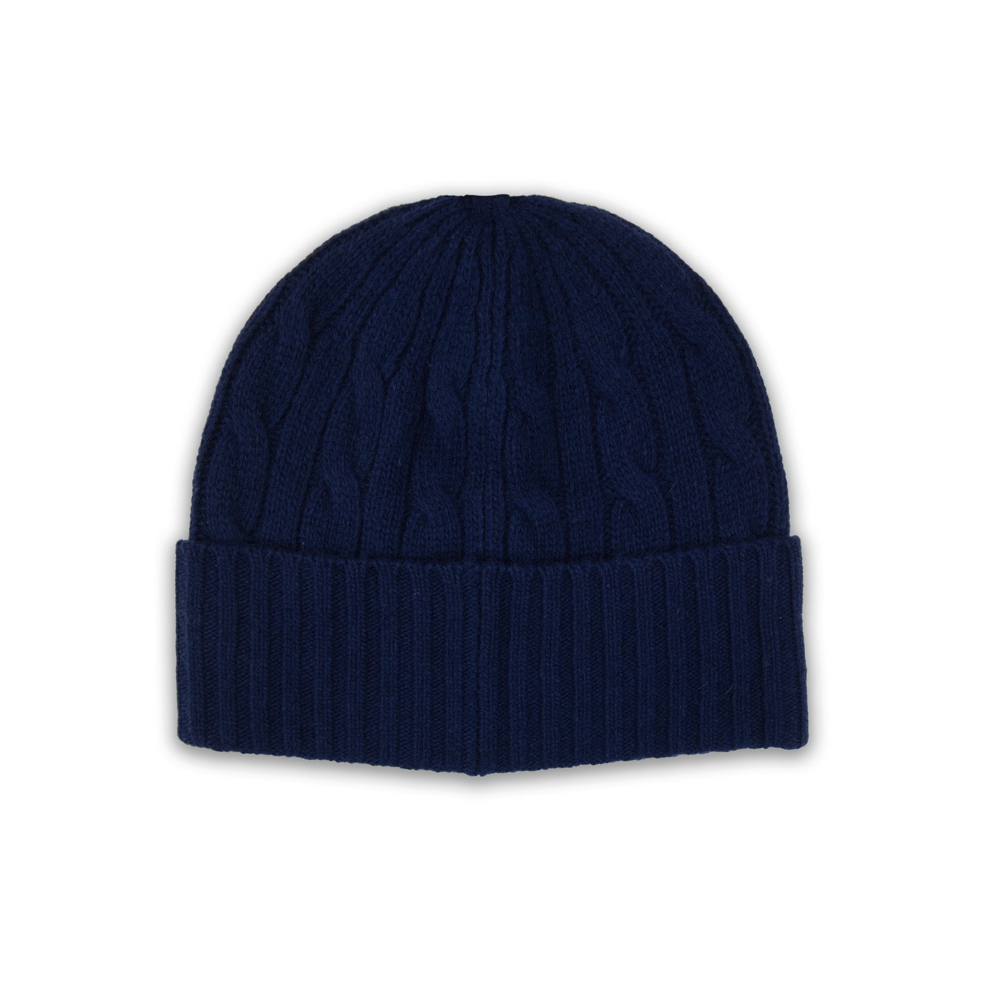 Polo Ralph Lauren Cable-knit Merino Wool-blend Beanie Navy