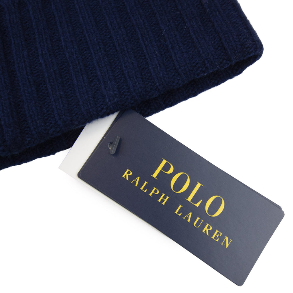 Polo Ralph Lauren Cable-knit Merino Wool-blend Beanie Navy