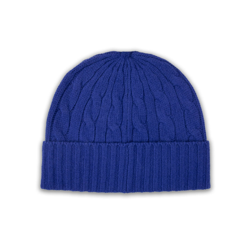 Polo Ralph Lauren Cable-knit Merino Wool-blend Beanie Elec Blue