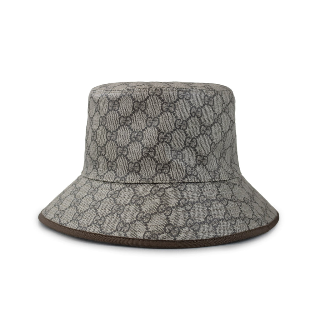 Gucci Gg Monogram Grain Bucket Hat Beige