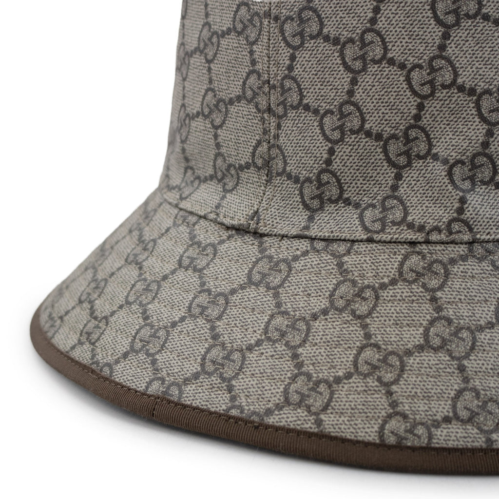 Gucci Gg Monogram Grain Bucket Hat Beige
