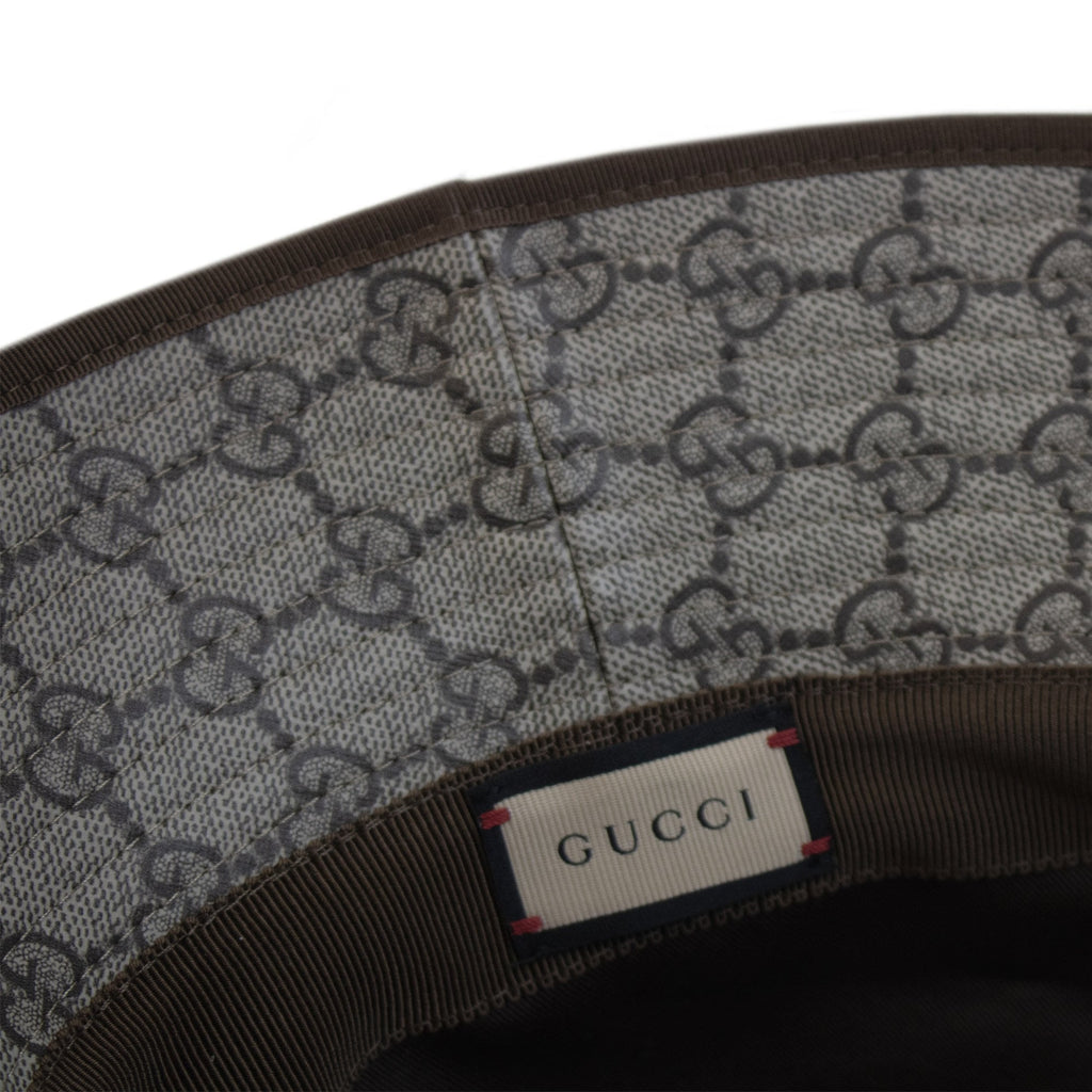 Gucci Gg Monogram Grain Bucket Hat Beige