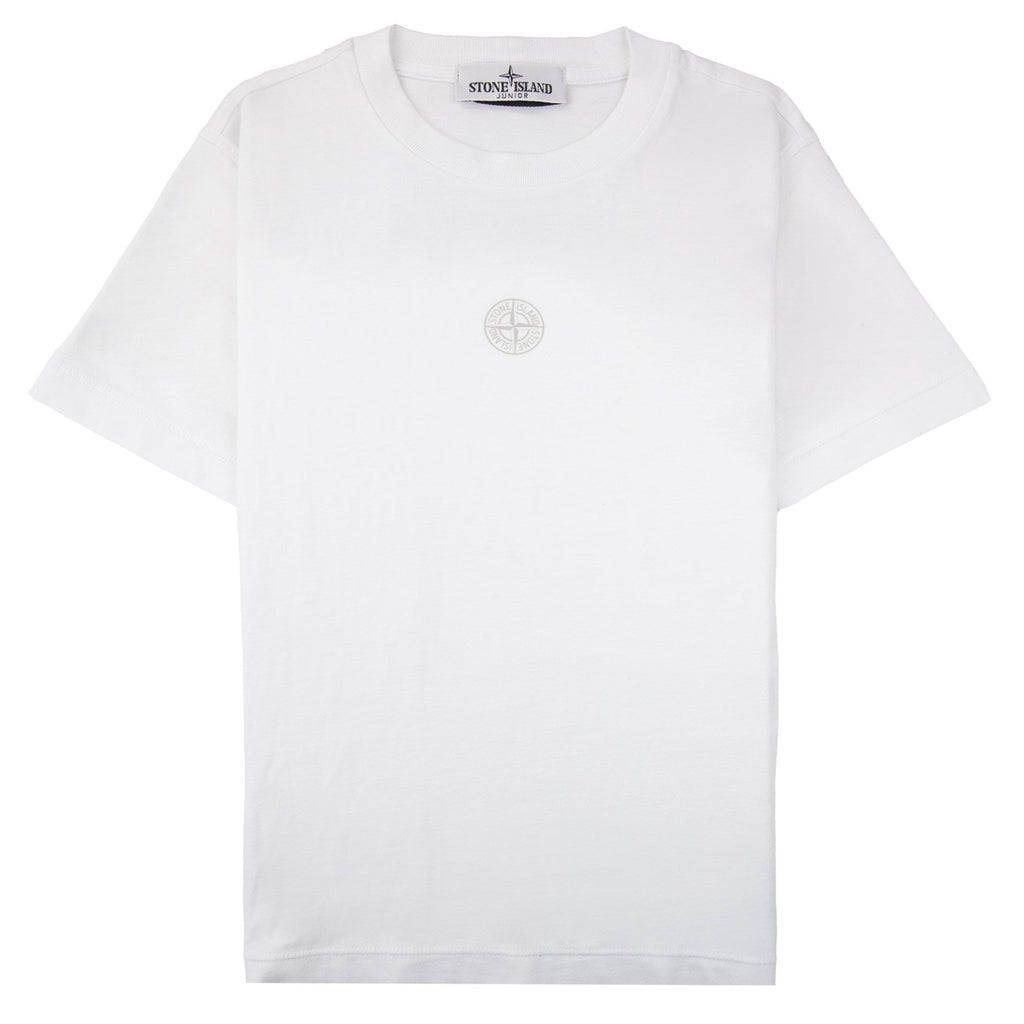 Stone Island Junior 21052 30/1 Back Logo T-shirt White V0001