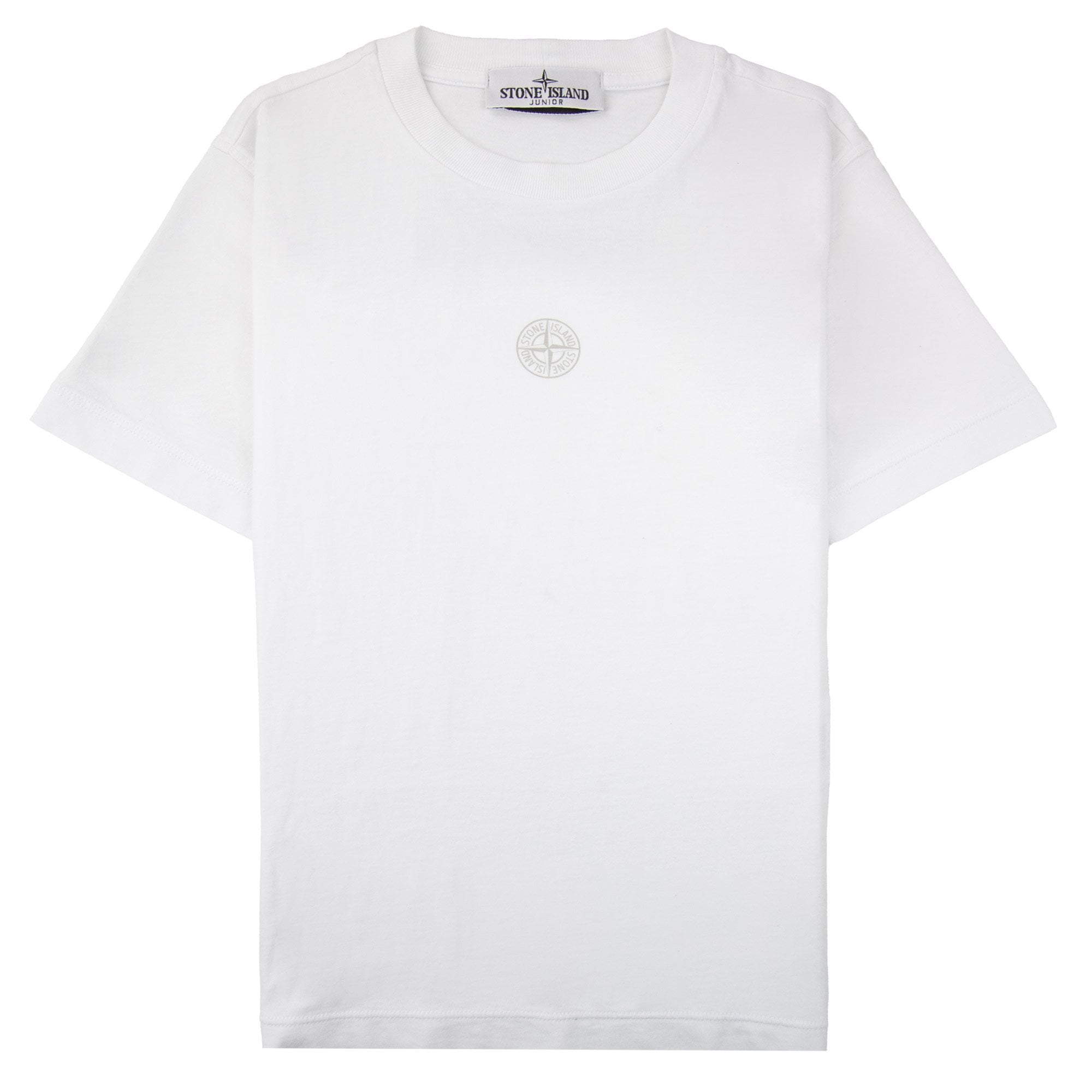 Stone Island Junior 21052 30/1 Back Logo T-shirt White V0001