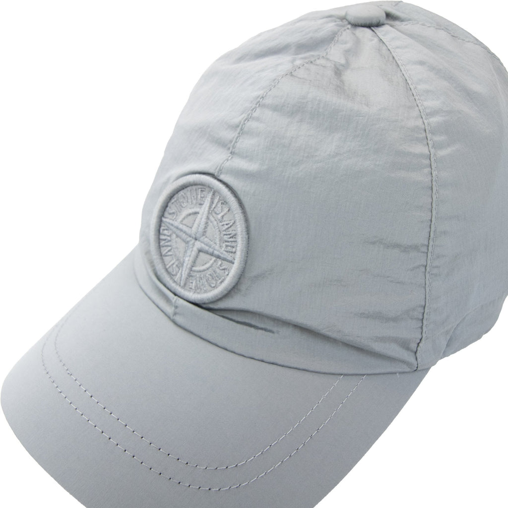 Stone Island Junior 90364 Nylon Metal Embroidered Cap Dust Grey V0064